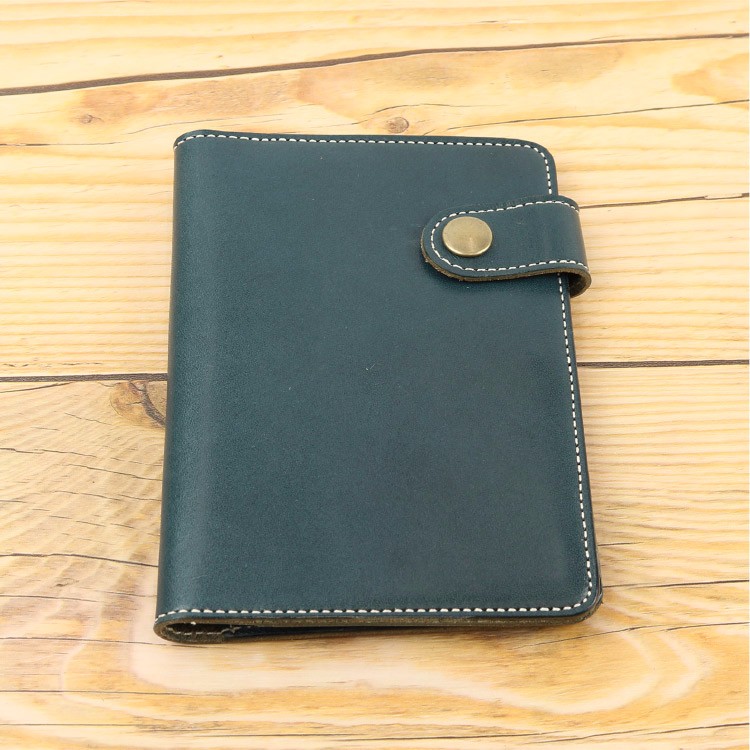 シンプル パスポートケース NAVY 栃木レザー 本革 NC3705