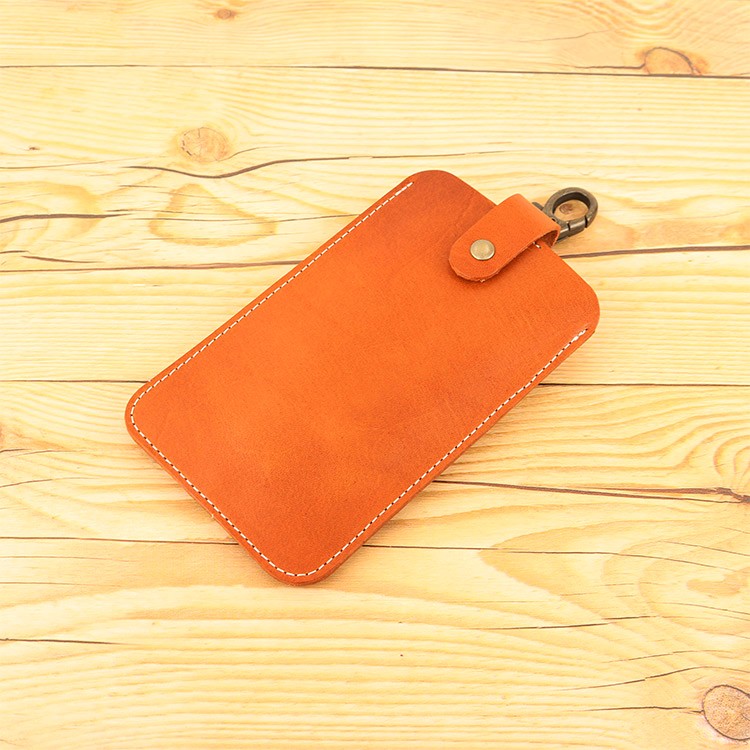 iPhone SE(第2世代）/7/ 8 対応 スマホ ポシェット BROWN 本革 栃木レザー NC3709