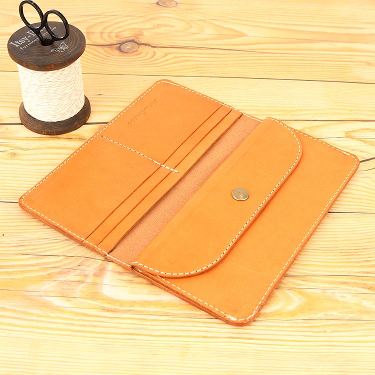 ぺったんこ 長財布 BEIGE 本革 栃木レザー NC3702