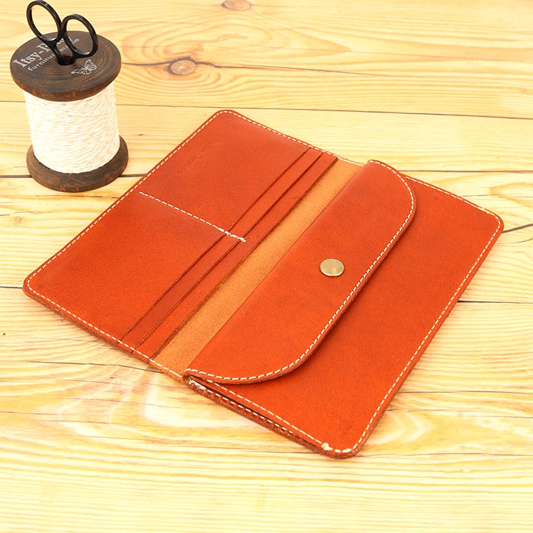 ぺったんこ 長財布 BROWN 本革 栃木レザー NC3702