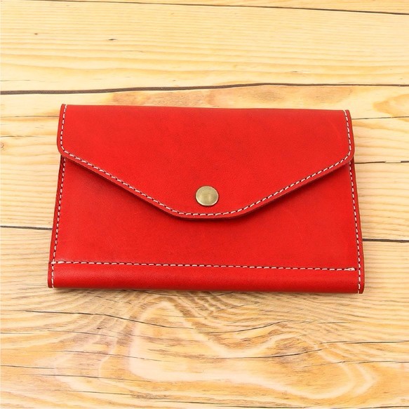 マルチケース RED 栃木レザー 本革 NC3707 長財布 GRAFFITIST