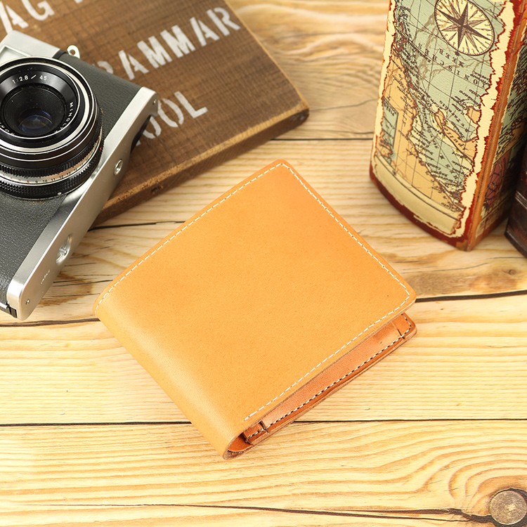 二つ折り財布 BEIGE 栃木レザー NC3731