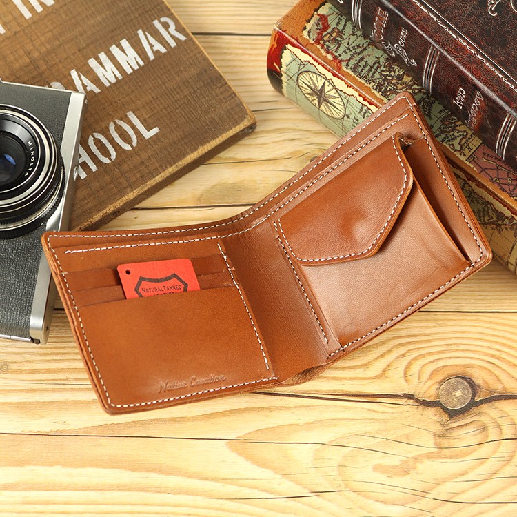 二つ折り財布 BROWN 栃木レザー NC3731