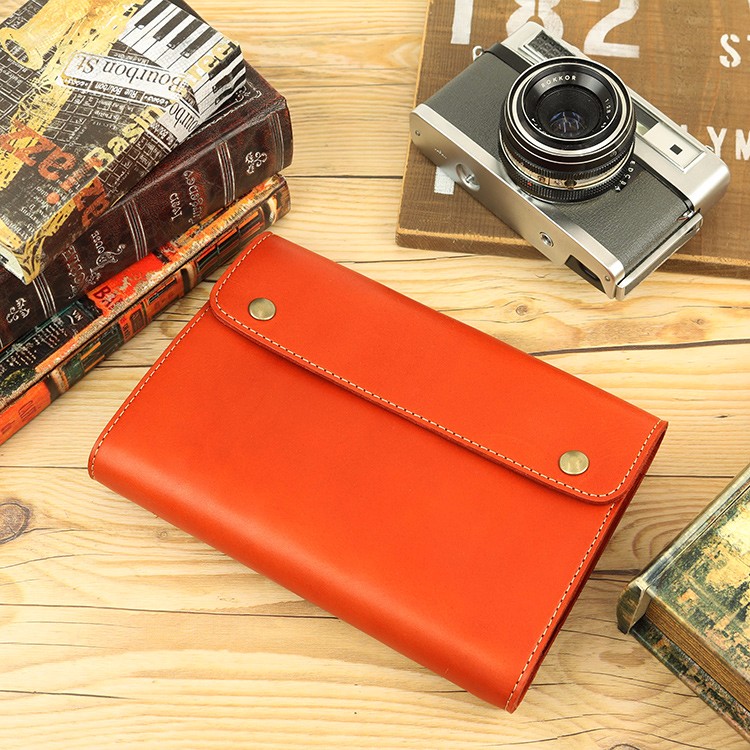 手帳カバー 【かっちりレザー】 栃木レザー ORANGE NC3734