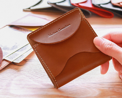 極美品 栃木レザー tochigi leather 二つ折り 財布 カード 札入れ 天然皮革 ぬめ革 LIFEVENTUE POUCH セット ABIES L.P. 財布 札入れ メンズ 二つ折り 栃木レザー 薄い財布 本革