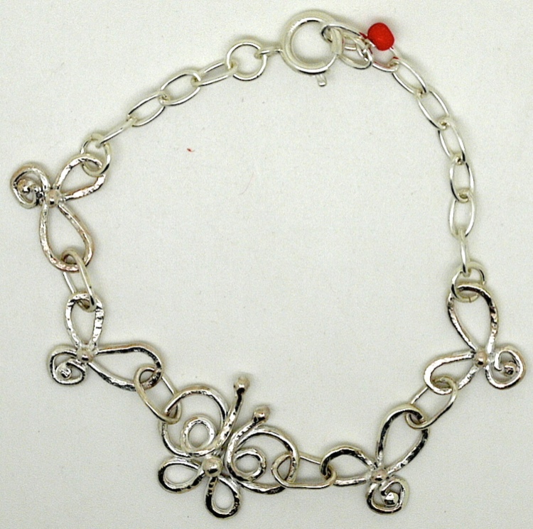芽シルバーブレスレット