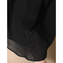 ユニセックスで着られる ブラック◆ツイストシャツ （Twist shirt） 8枚目の画像