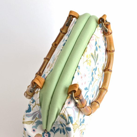 Bamboo handle bag - "Botanical Flowers" [021] 第5張的照片