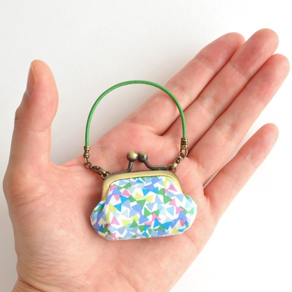 Tiny frame handbag - Fluttering Blue / Green [421] 第3張的照片