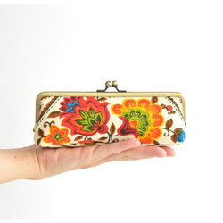 Retro pen case - Vintage "Ethnic Flowers" [074] 第1張的照片