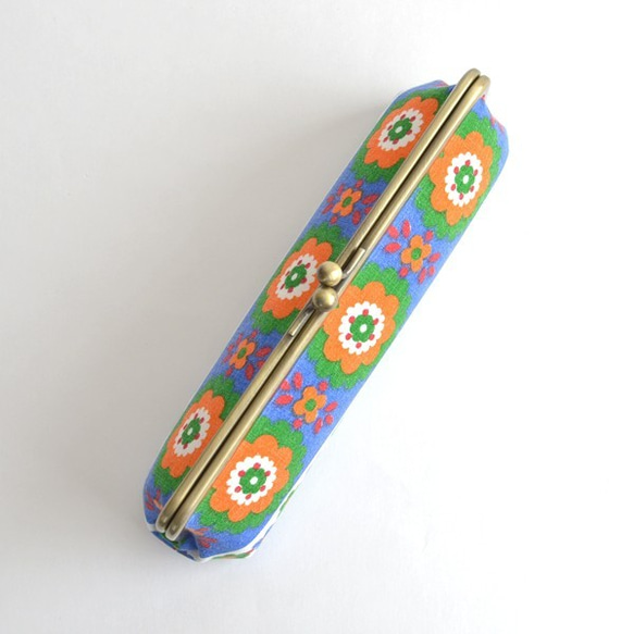 OOAK Retro pen case - Vintage "Retro Folk Flowers" [076] 第8張的照片