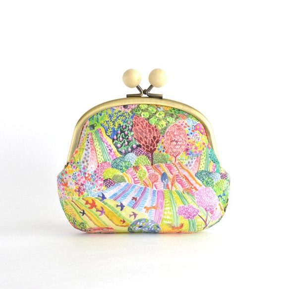 Kodama Liberty Floral Plump Gamaguchi (M) --Liberty &quot;Royal 第3張的照片