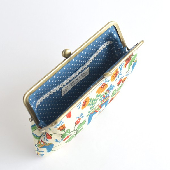 Long frame purse (M) - Imported "Dala Horse" Ivory [138] 第4張的照片