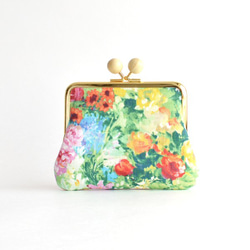 Kiss lock purse (M) - "Watercolor Flowers" [155] 第3張的照片