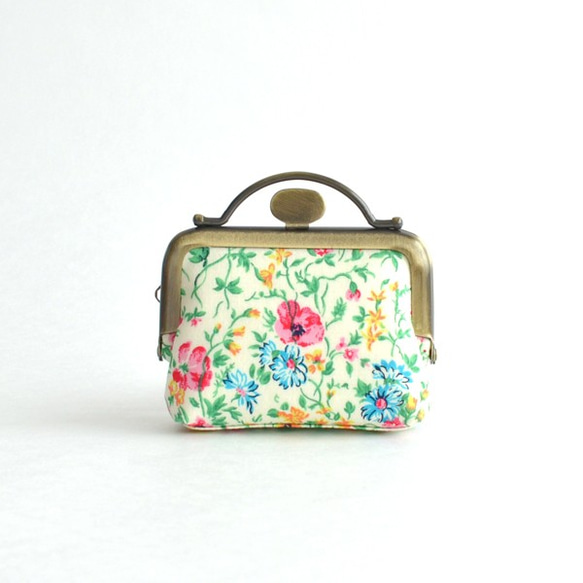 Unique frame pouch(S) - Liberty floral fabric [177] 第2張的照片