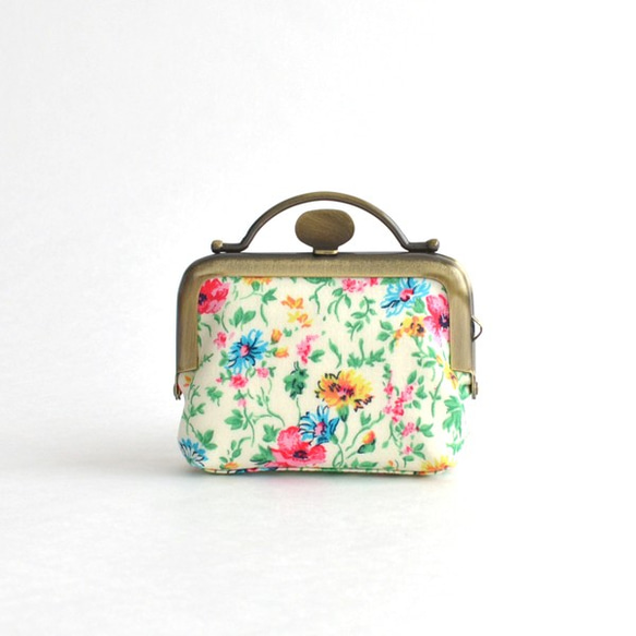 Unique frame pouch(S) - Liberty floral fabric [177] 第3張的照片