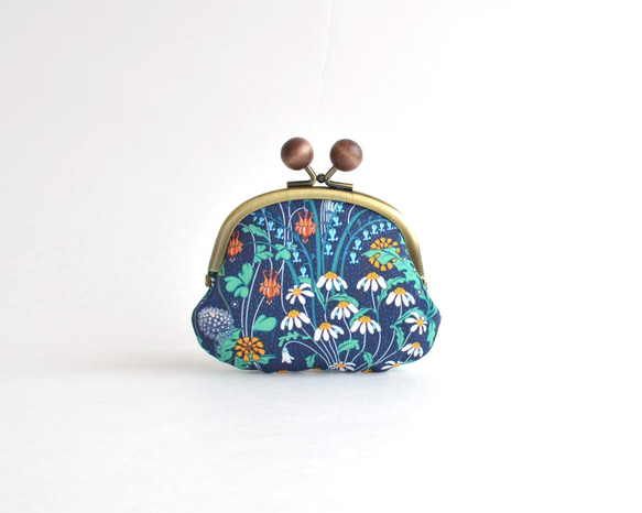 Candy frame purse (MS) - Liberty "Alpine Pasture" Navy [778] 第3張的照片