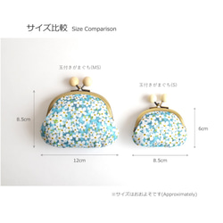 Candy frame purse (MS) - Liberty "Alpine Pasture" Navy [778] 第9張的照片