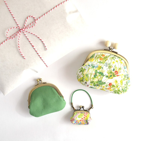 Creema限量版“幸運袋”-Shiratama Gamaguchi，零錢包，Mini Mini Gamaguchi手提包3件套 第1張的照片