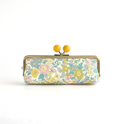 {花卉口金包} Floral glasses case - Liberty "Emily" [857] 第2張的照片