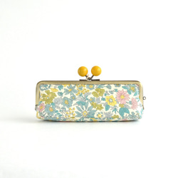 {花卉口金包} Floral glasses case - Liberty "Emily" [857] 第3張的照片