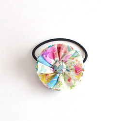 发圈 Ruffle flower hair tie - Liberty "Amber's Posy"[555] 第1張的照片