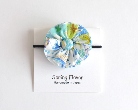 发圈 Ruffle flower hair tie - Liberty "Amber's Posy"[560] 第2張的照片