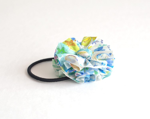 发圈 Ruffle flower hair tie - Liberty "Amber's Posy"[560] 第3張的照片