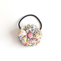 发圈 Ruffle flower hair tie - Liberty "Palmeira"[564] 第1張的照片