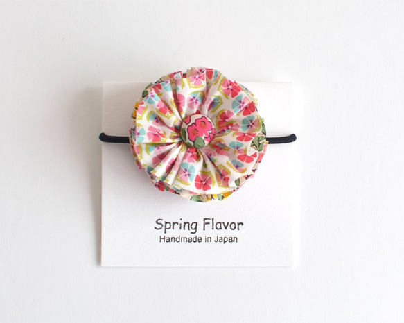 发圈 Ruffle flower hair tie - Liberty "Tiny Miranda"[639] 第2張的照片