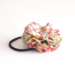 发圈 Ruffle flower hair tie - Liberty "Tiny Miranda"[639] 第3張的照片