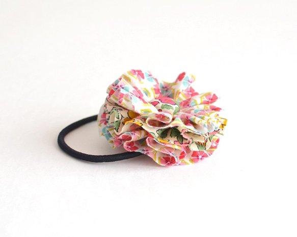 发圈 Ruffle flower hair tie - Liberty "Tiny Miranda"[639] 第3張的照片