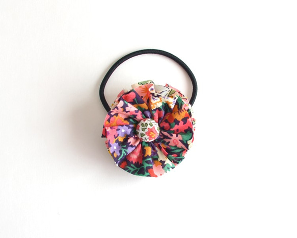 发圈 Ruffle flower hair tie - Liberty "Thorpe"[568] 第1張的照片