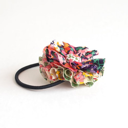 发圈 Ruffle flower hair tie - Liberty "Thorpe"[568] 第3張的照片