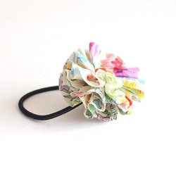 发圈 Ruffle flower hair tie - Liberty "Amber's Posy"[572] 第3張的照片