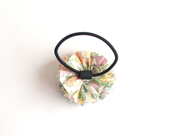 发圈 Ruffle flower hair tie - Liberty "Amber's Posy"[572] 第4張的照片