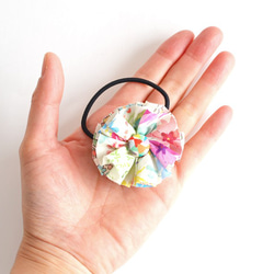 发圈 Ruffle flower hair tie - Liberty "Amber's Posy"[572] 第5張的照片