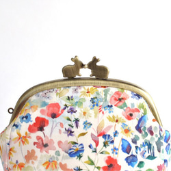 Rabbits floral frame purse(M) - Liberty "Felda" UK [617] 第2張的照片