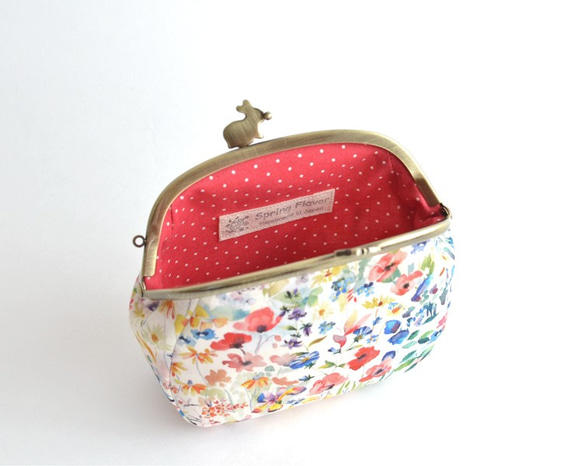 Rabbits floral frame purse(M) - Liberty "Felda" UK [617] 第7張的照片