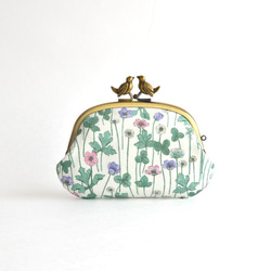 Frame purse with birds - Liberty "Josephine's Daisies" [609] 第3張的照片