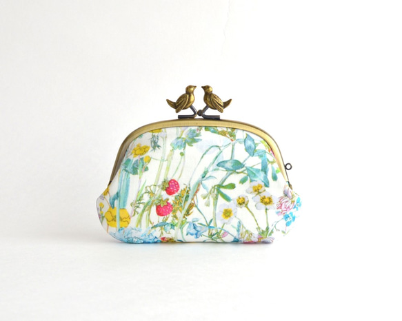 Frame purse with birds - Liberty "Wild Flowers" [629] 第3張的照片