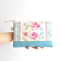 Zipper pouch(M) - "English Roses" from UK. [477] 第1張的照片