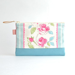 Zipper pouch(M) - "English Roses" from UK. [477] 第2張的照片