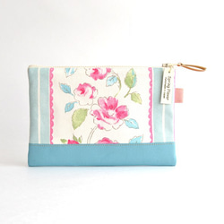 Zipper pouch(M) - "English Roses" from UK. [477] 第3張的照片