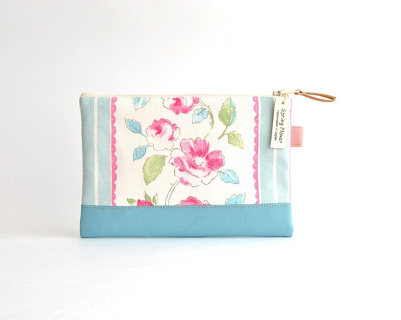 Zipper pouch(M) - "English Roses" from UK. [477] 第3張的照片