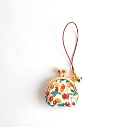 Tiny kiss lock purse with strap - Berry Bouquet [628] 第2張的照片