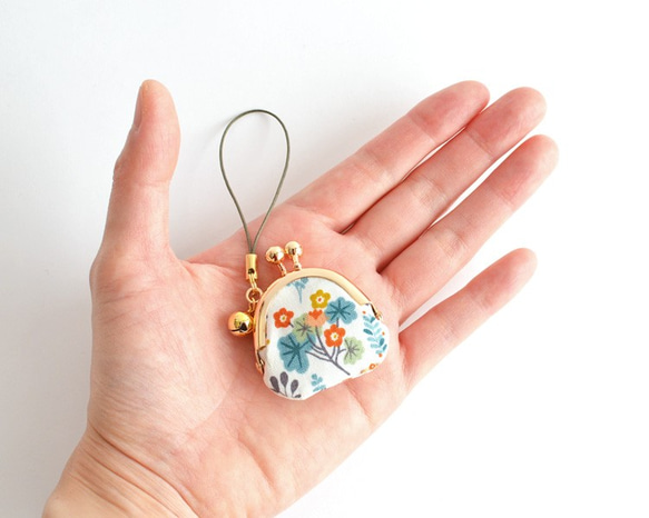 Tiny kiss lock purse with strap - "Boranical Flower" G[631] 第3張的照片