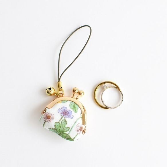 Tiny kiss lock purse with strap - "Boranical Flower" G[631] 第6張的照片