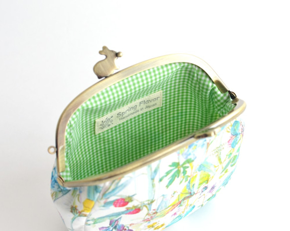 Rabbits floral frame purse(M)  Liberty "Wild Flowers" [673] 第5張的照片