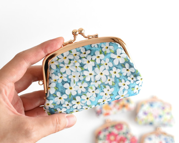 Compartments purse(S) - Liberty "Petal Wish" Blue [849] 第2張的照片